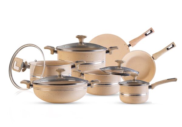 Marble Coating 18 Pieces with Kitchen Tools and Same Backolat