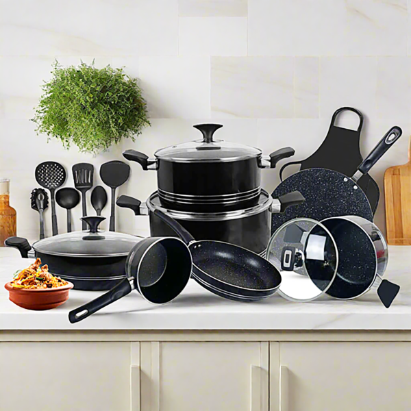 Marble Coating 18 Pieces with Kitchen Tools
